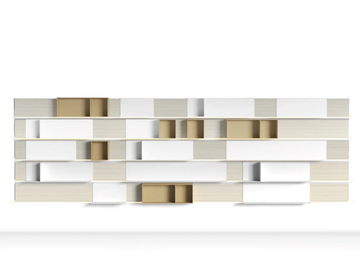 PENTAGRAMMA - Open modular extruded aluminium bookcase by MDF Italia - view 2